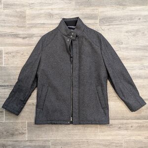 Cardinal of Canada Stuart Men's Car Coat Size To Large 42-44 Dark Gray